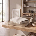 Aesthetic Decorative Books Set of 2 - Stylish Boxes for Coffee Table Decor